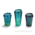 Matte reusable cold cups tumbler with lid